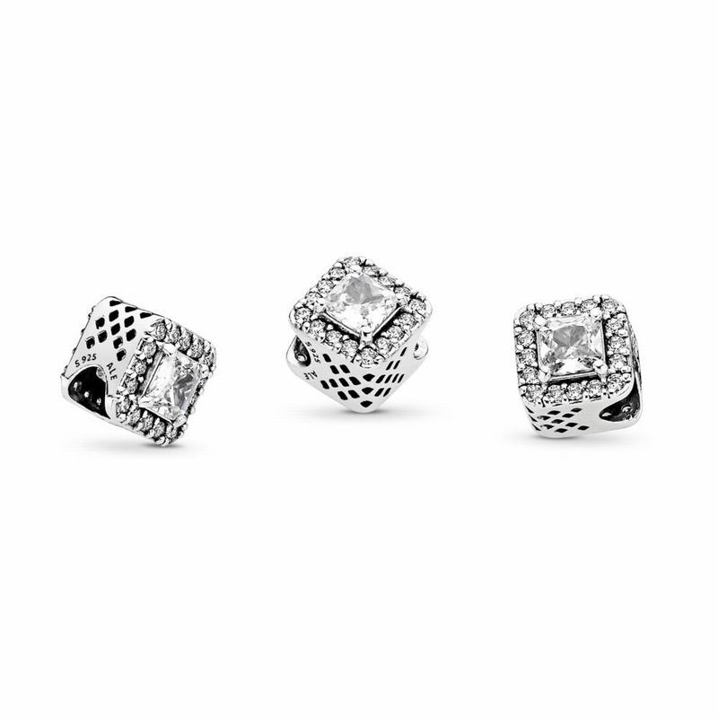 Pandora Australia Geometric Radiance Charm - Sterling Silver | YUWHJN048